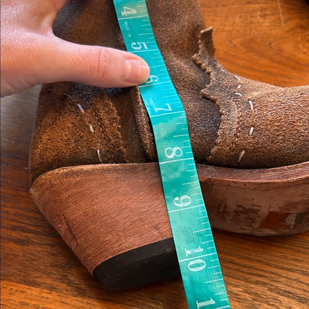 LIBERTY Black Rustic Brown Ankle Booties - Picture 11 of 11